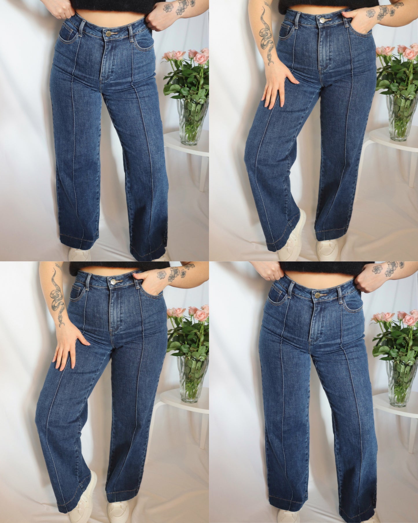 Le jeans taille haute wide leg