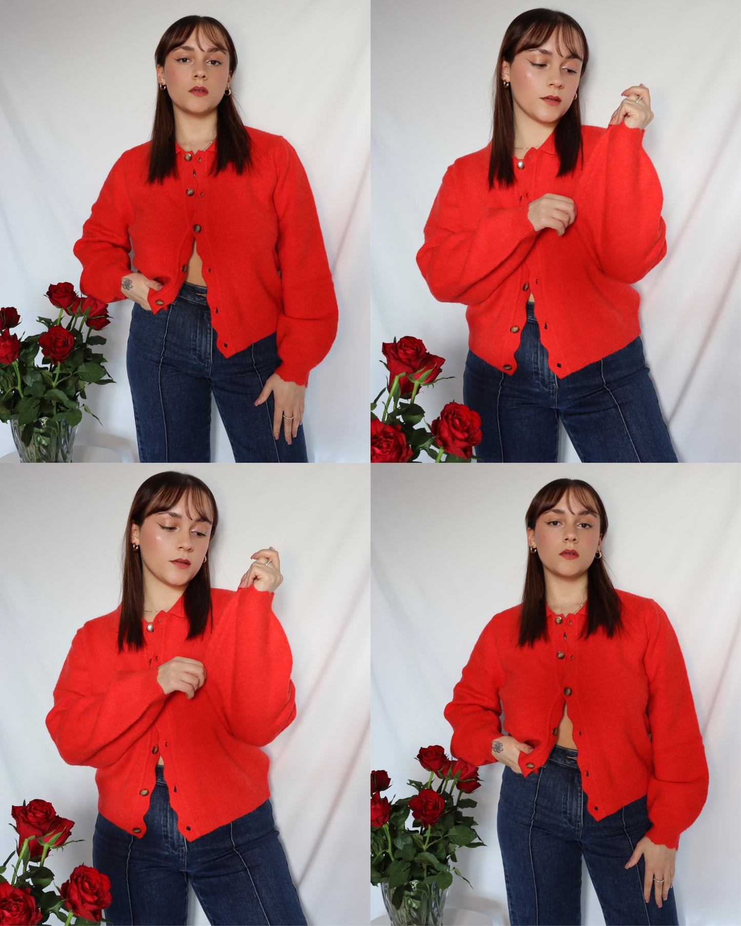 Le cardigan rouge