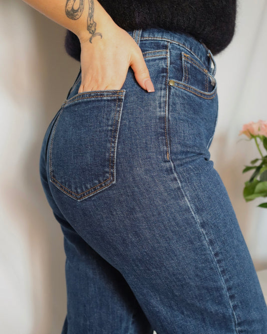 Le jeans taille haute wide leg