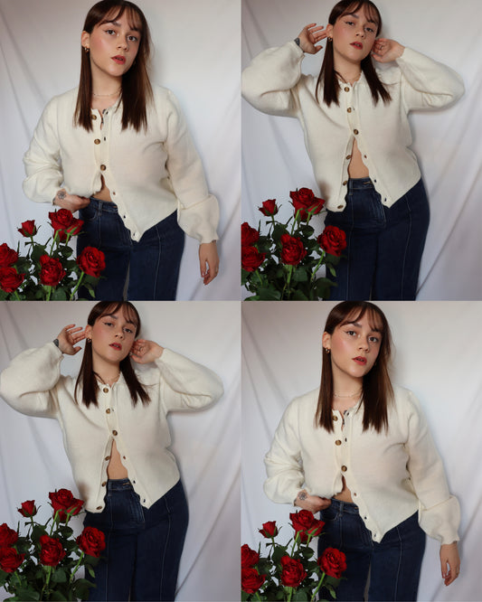 Le cardigan écru